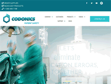 Tablet Screenshot of codonics.com